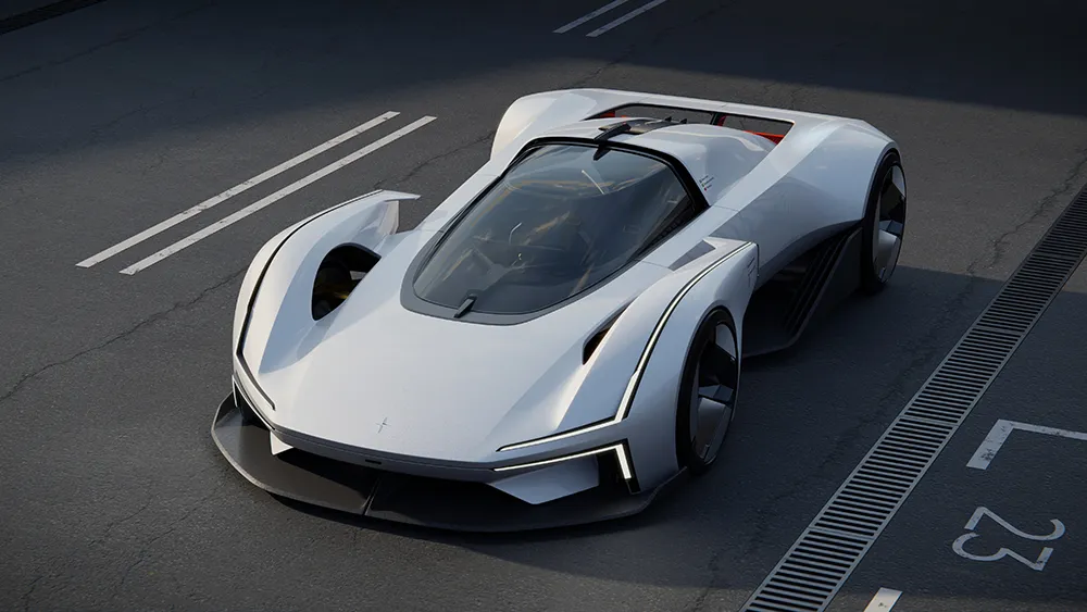 Alt text: "Electric Supercars futuristic aerodynamic design"